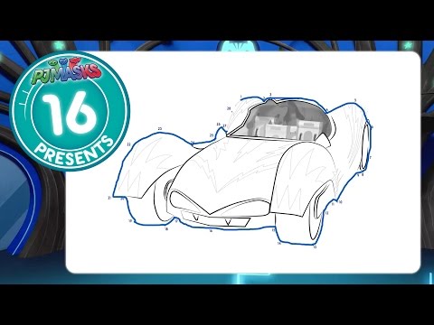 PJ Masks Creation 16 - Dot to dot vehicle fun! (new 2017)