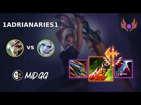 MID.GG: [ 1Adrianaries1 ] Riven TOP vs Viego | NA MASTER | LOL Season 2025