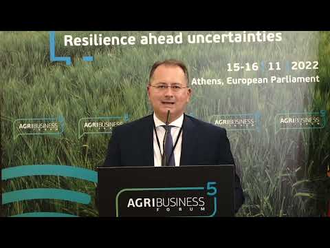 George Stylios, Deputy Minister of Rural Development & Food at AgriBusiness Forum 2022 in Athens
