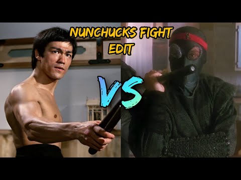 Bruce Lee VS Foot Clan (Ninja Turtles) - Nunchucks Fight • Edit | KingForearms