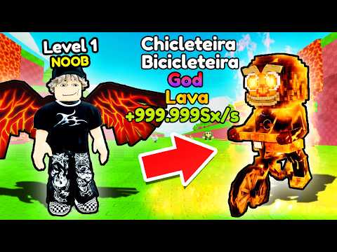 Starting Over as NOOB with MAX LEVEL CHICLETEIRA BICICLETEIRA in +1 Wings For Brainrots Roblox..