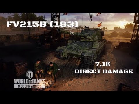 FV215B (183) in Raseiniai:7,1K direct damage :Wot console - World of Tanks