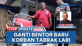 Bentor Remuk Diseret Panther, Korban Tabrak Lari  di Tulungagung Dapat Becak Motor Baru dari Polisi