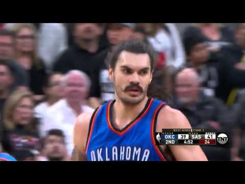 Russell Westbrook 29 Pts   Full Highlights   Thunder vs Spurs   Game 2   2016 NBA Playoffs