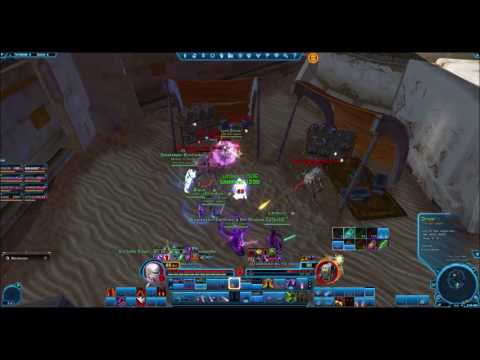 The Sith Legion killing the jedi Battlemaster on Tatooine.