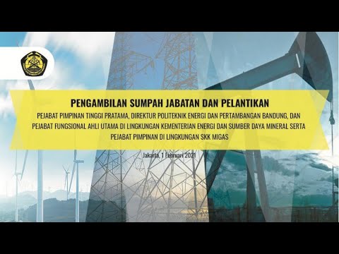 Pelantikan Pejabat Pimpinan Tinggi Pratama dan Pejabat Lainnya di Lingkungan Kementerian ESDM
