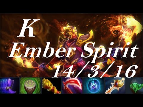K Ember Spirit - flawless except Primal Roar - NEW vs GeekFam game1 - ONE Esports - dota2