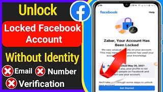 How To Unlock Facebook Account Without ID Proof | Fix Your Account Has Been Locked Facebook