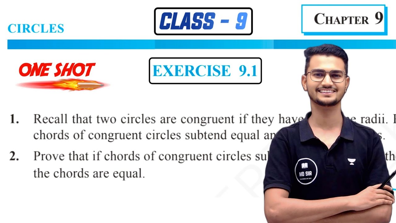 Class 9 Maths Chapter 9 | Circles | Exercise 9.1 Solutions