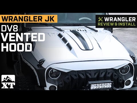 Jeep Wrangler JK DV8 Offroad Heat Dispersion Vented Hood Review & Install