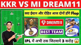 KKR vs MI Dream11 Prediction, KOL vs MI Dream11 Team Today Match, MI vs KKR Dream11, KOL vs MUM