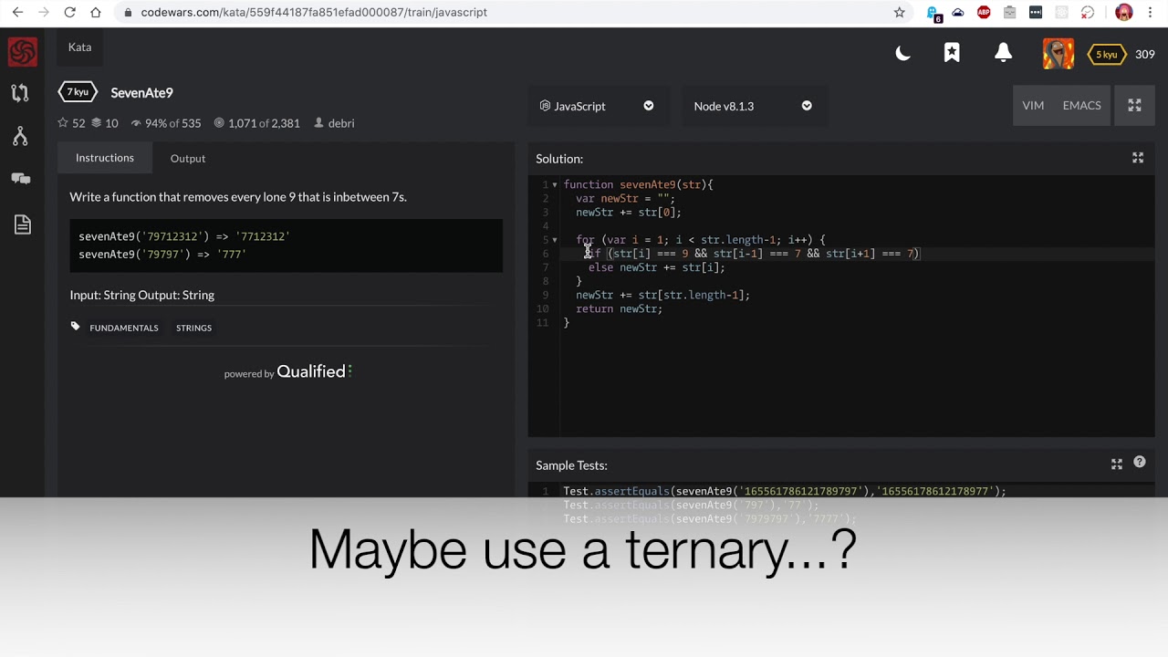 SevenAte9 Kata | Codewars | 7 kyu | JavaScript | Easy Code | JS
