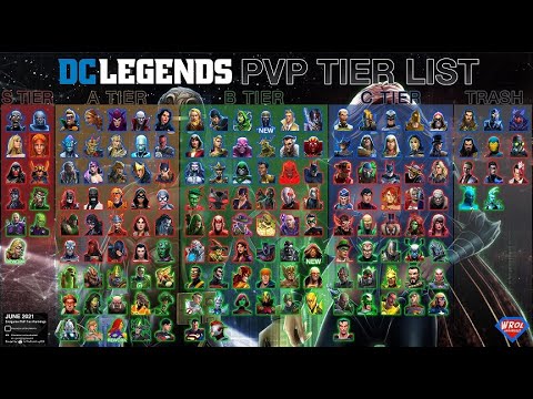 End Game PvP Tier List - June 2021 - DC Legends