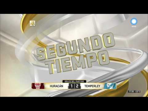 Campeonato de Primera División - Resumen del partido - Huracán 1 - 2 Temperley