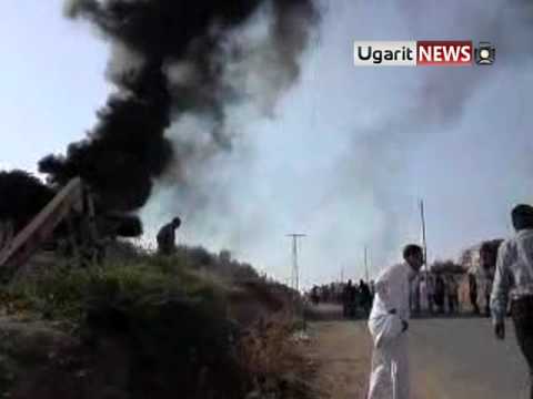 إطلاق قوات الأمن النار على مظاهرة في قمحانة في محافظة حماة