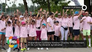 Waterdown runners honour Charley Mae Stewart in 5k run for Aicardi syndrome