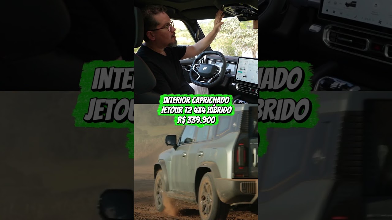 O INTERIOR CAPRICHADO DO JETOUR T2 4X4! ✨🚗