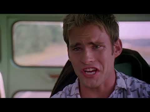 Road Trip (2000) trailer frame: the guys pile into the car as a needle-drop kicks in