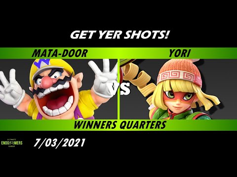 Get Yer Shots! - Mata-Door (Wario) vs Yori (Min Min, Bayonetta) Winners Quarters - Smash Ultimate