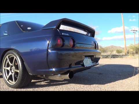 R32 Nissan Skyline GTR: Exhaust Sounds of Blitz NÜR-Spec Catback - Free Rev & Acceleration