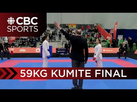 Canada Winter Games: Karate - Kumite: Women's 59KG Final - Melody Monfiston vs Donya Movaffagh