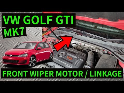 VW GOLF MK7 - How To Remove Front Wiper Motor & Linkage Assembly Wiper Arms Blades Removal