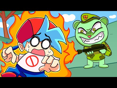 BOYFRIEND vs. FLIPPY?! Friday Night Funkin' Logic | Cartoon Animation