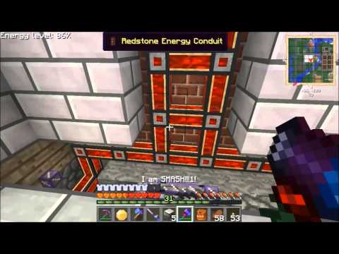 FTB Unleashed S01E20 Wrath Lamps, and automating ore processing with Routers