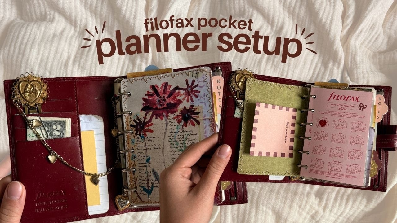 2026 filofax pocket planner tour 📖 productive pages, decor ideas, and more!!