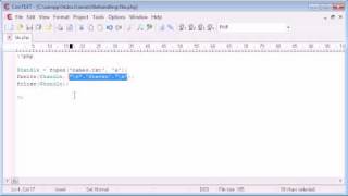 Beginner PHP Tutorial - 79 - File Handling: Appending a File