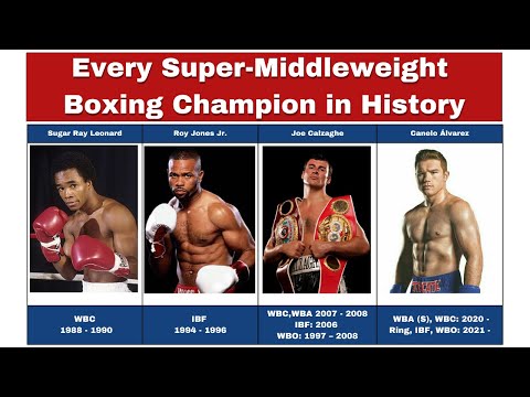 All World Super-Middleweight Boxing Champions in History | WBA, WBC, IBF, WBO and the Ring