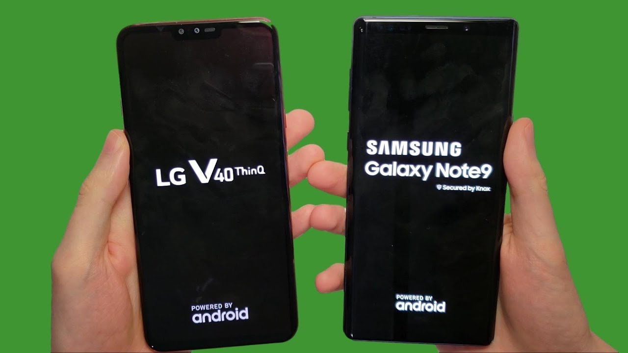 LG V40 vs Galaxy Note 9 Speed Test, Cameras & Speakers!