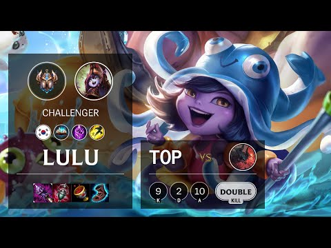 Lulu Top vs Aatrox - KR Challenger Patch 10.14
