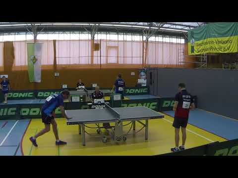 Mitteldeutsche Meisterschaften Tischtennis 2021 in Hettstedt (Herren-Spiel 1 Tisch 7&8)