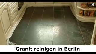 Granit reinigen in Berlin - Granitboden oder Granitterrasse Reinigung vom Stein-Doktor