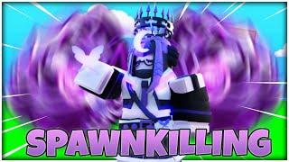 SPAWNKILLING In RANKED With AERY KIT Roblox Bedwars