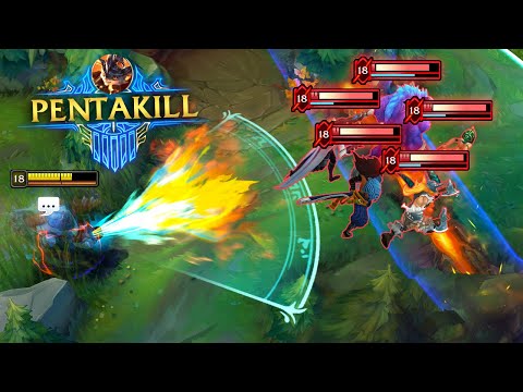40 SATISFYING LEAGUE OF LEGENDS PENTAKILLS!