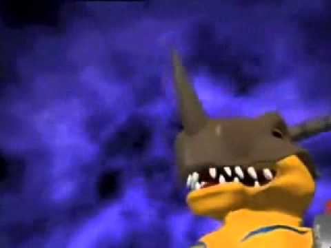 Greymon Digivolve to Metalgreymon english HQ