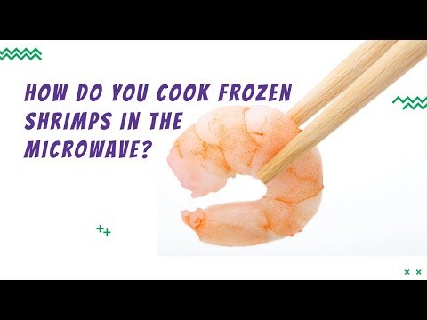 How do you cook frozen shrimps in the microwave?