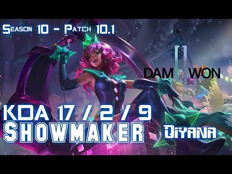 DWG Showmaker QIYANA vs NOCTURNE Mid - Patch 10.1 KR Ranked