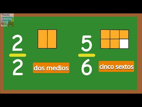 Lectura y escritura de fracciones para niños  Como leer las fracciones  Peques Aprenden Jugando