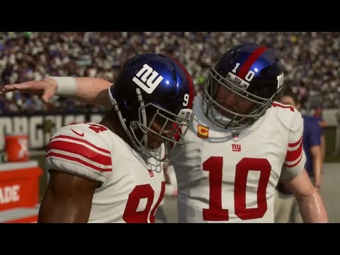 Madden 19 Gameplay - New York Giants vs Los Angeles Rams (Madden NFL 19 PS4 Pro)