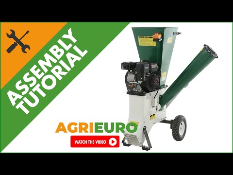 GreenBay GB-WDC 75 L Petrol Garden Shredder - 7 hp Loncin engine - wood chipper - Assembly tutorial
