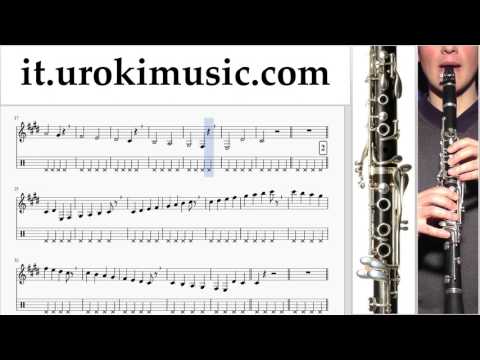 Lezioni di Clarinetto Luis Fonsi - Despacito Tutorial Spartito Parte#1 um-a276