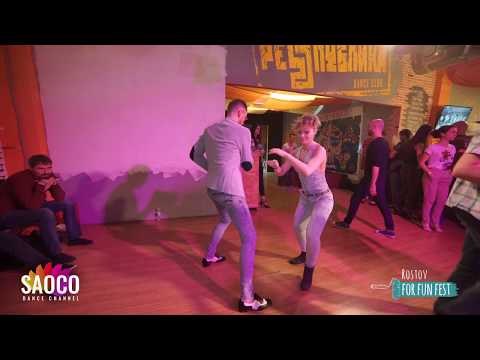 Anton Shcherbak and Irina Elohova Salsa Dancing at Rostov For Fun Fest (Russia), Mon 04.11.2019 (SC)