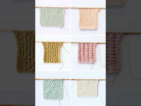12 Simple Knitting Stitches For Beginners