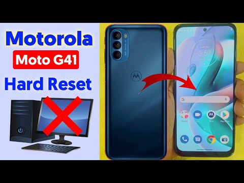 Motorola Moto G41 Hard Reset Without Pc | How To Reset Moto G41 | Unlock Pin/ Pattern/ Password 
