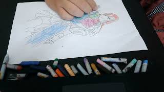 Coloring Picture Of Female Mage Using Magic To Create Sword To Fight Dark Mage 4 - Test Run