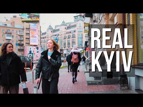 🔥KYIV STREETS 4K HDR |🇺🇦 Real Sounds, Real People, Real Ukraine | No Commentary