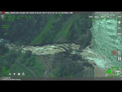 Insane drone footage shows massive damage and flooding at California's Oroville Dam